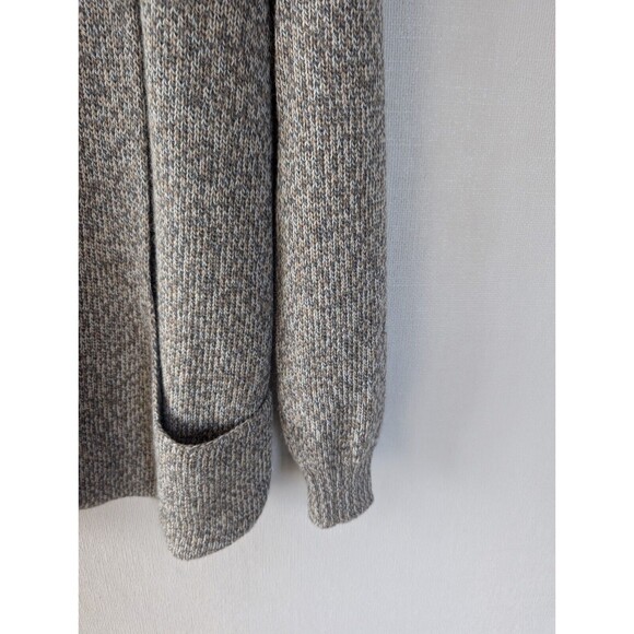 Simply Natural Alpaca Cardigan Size M Open Front Long Sweater Pockets Minimalist - Picture 6 of 12